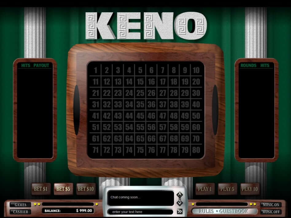 Keno 707 Interface